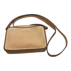 Kate Spade New York Mini Pebbled Rose Gold Leather Staci Mini Camera Bag Purse